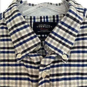 CHARLES TYRWHITT THE WEEKEND MENS SZ L X-SLIM FIT LONG SLEEVE BUTTON DOWN SHIRT